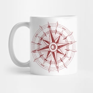 Bordeaux Compass Rose Mug